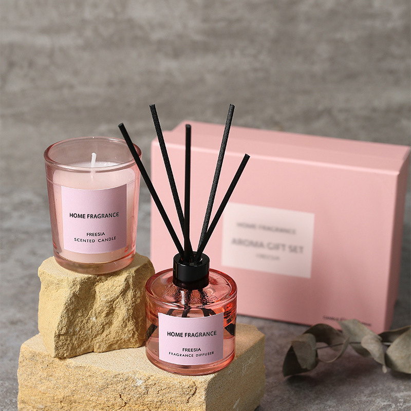 Scented Candle Set - Coffret Cadeau Premium Diffuseur à Bâtonnets