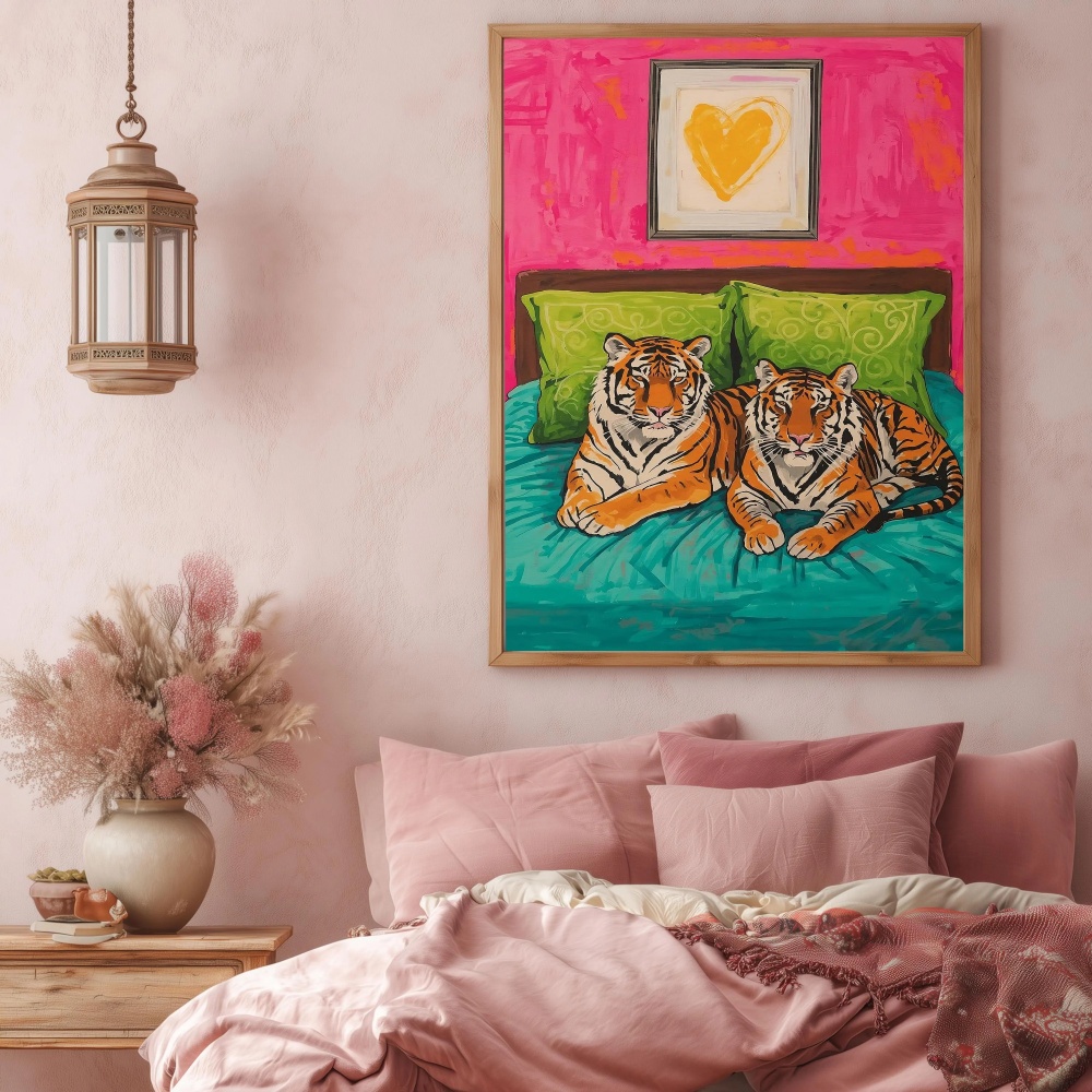 Home Decor Lovely Home - Affiche murale sur toile avec motif
