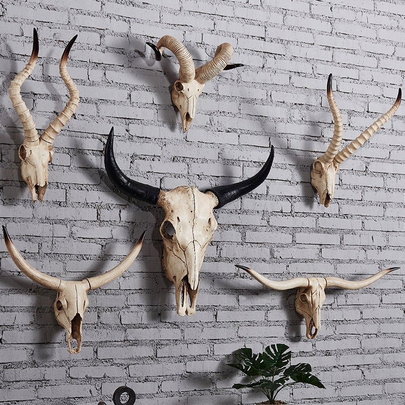 Home Decor On Sale - Crâne de vache artificiel mouton crâne