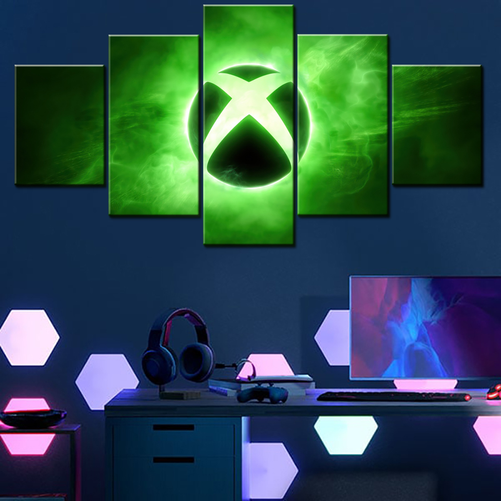 Home Decor Xbox Games - Affiche murale sur toile, 5 pièces,