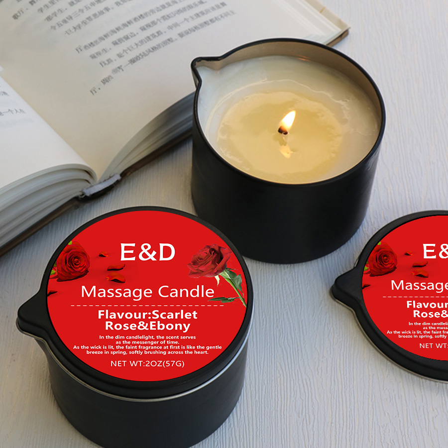 Scented Candle Set - Bougie à l'huile de massage, pour