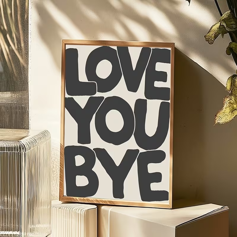 Home Decor Lovely Home - Impression sur toile moderne et minimaliste,