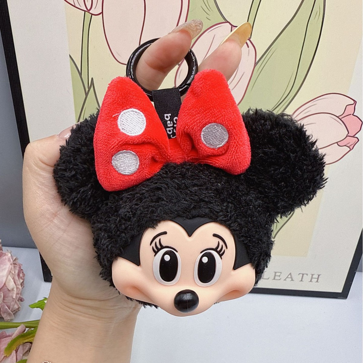 Home Decor Zen - Porte-clés poupée en peluche Mickey Minnie,