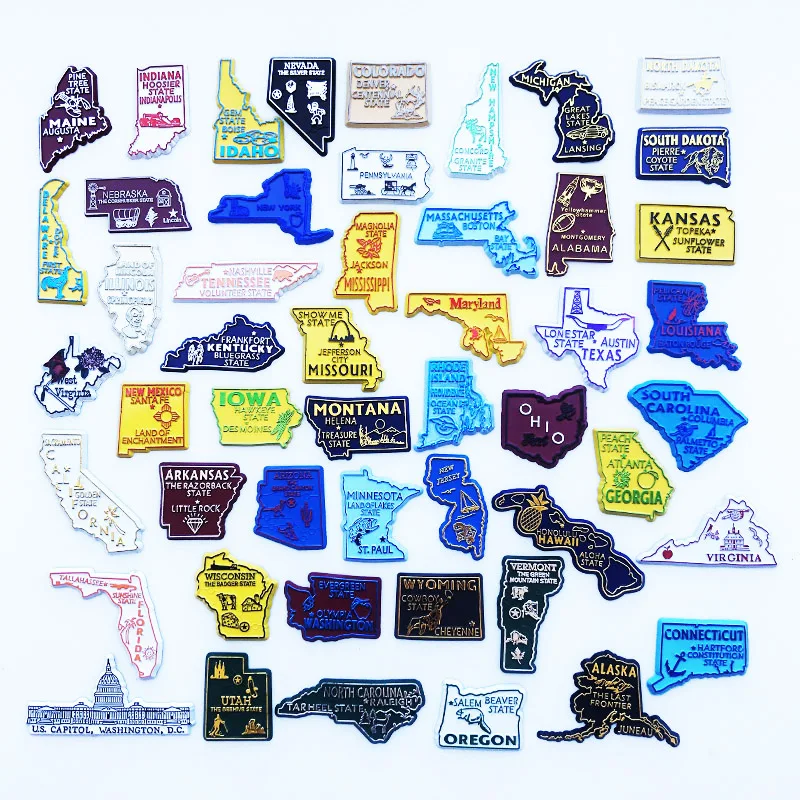 Home Decor Usa - Aimant de réfrigérateur des États-Unis, puzzle