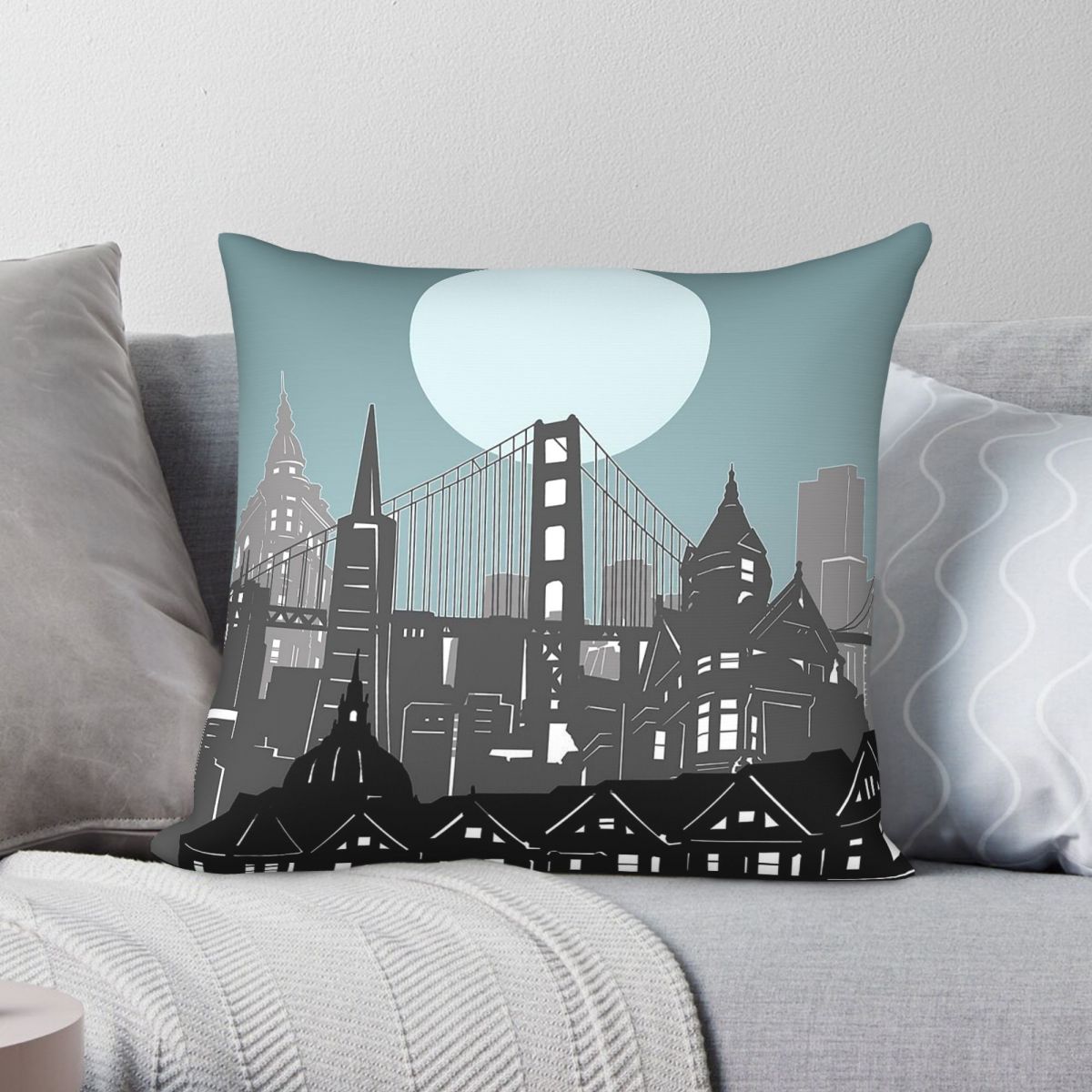 Home Decor Usa - San Francisco Skyline USA Housse de