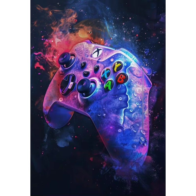 Home Decor Xbox Games - Affiches de jeux vidéo néon aquarelle,