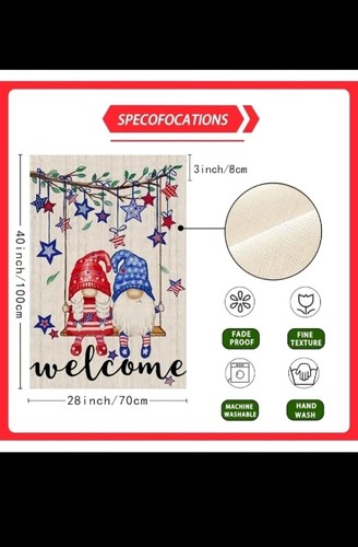 Drapeau de bienvenue avec des  - Home Decor Usa avis et prix
