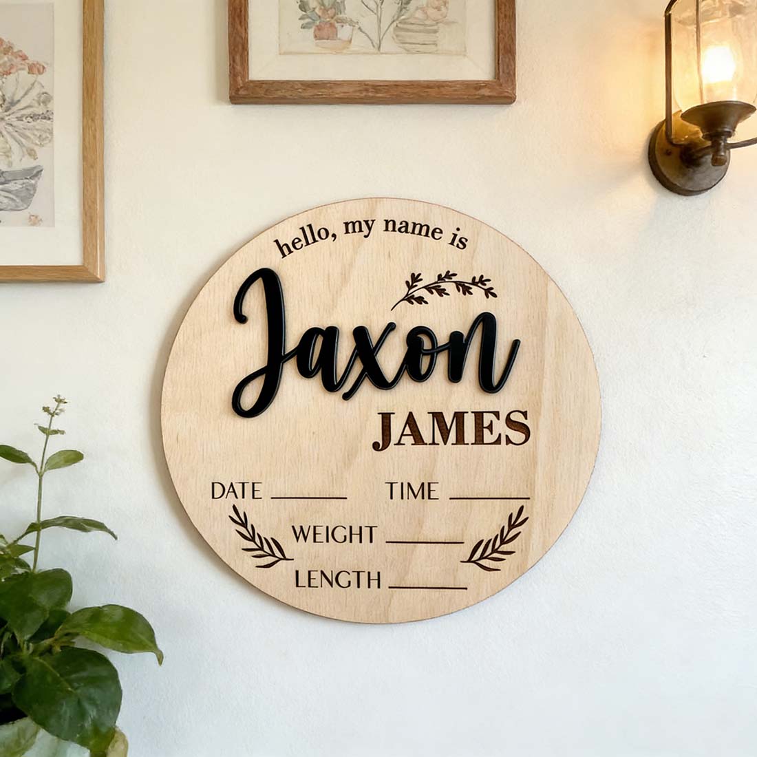 1 plaque personnalisée en bois - Home Decor Inspo avis et prix