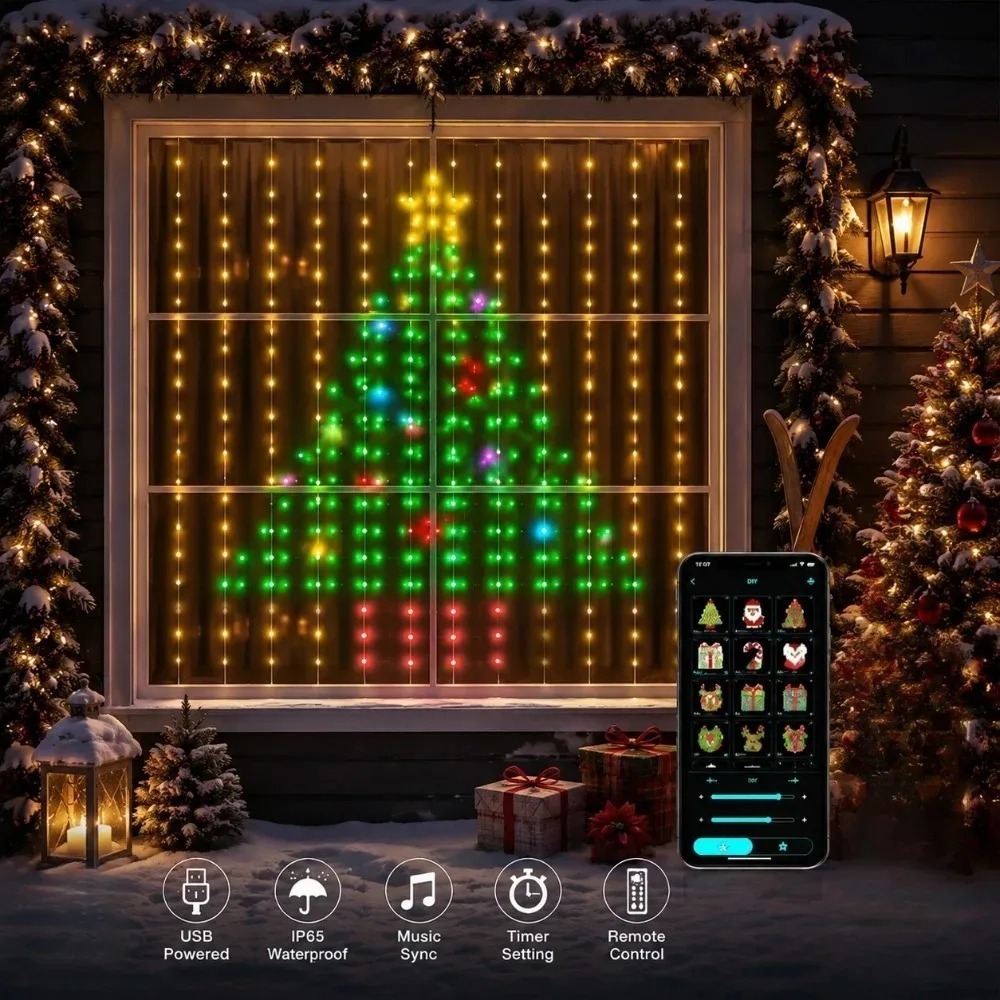 Rideaux lumineux à pixels LED, - Home Decor Diy avis et prix
