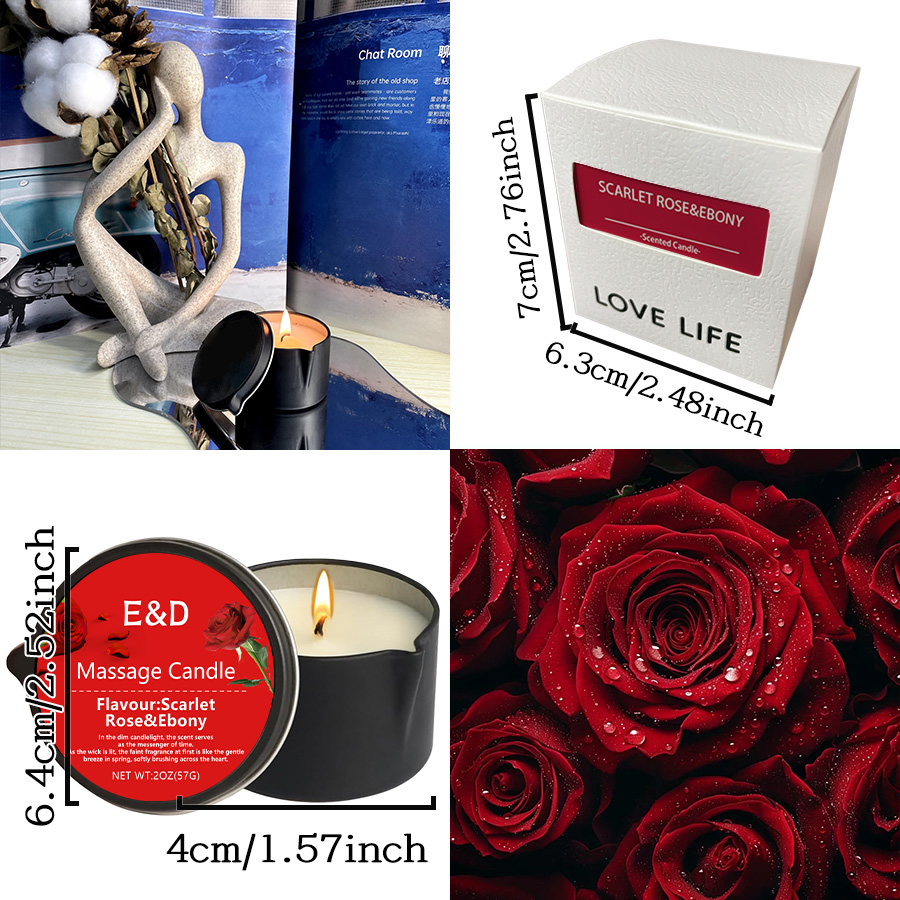 Bougie à l'huile de massage, p - Scented Candle Set avis et prix