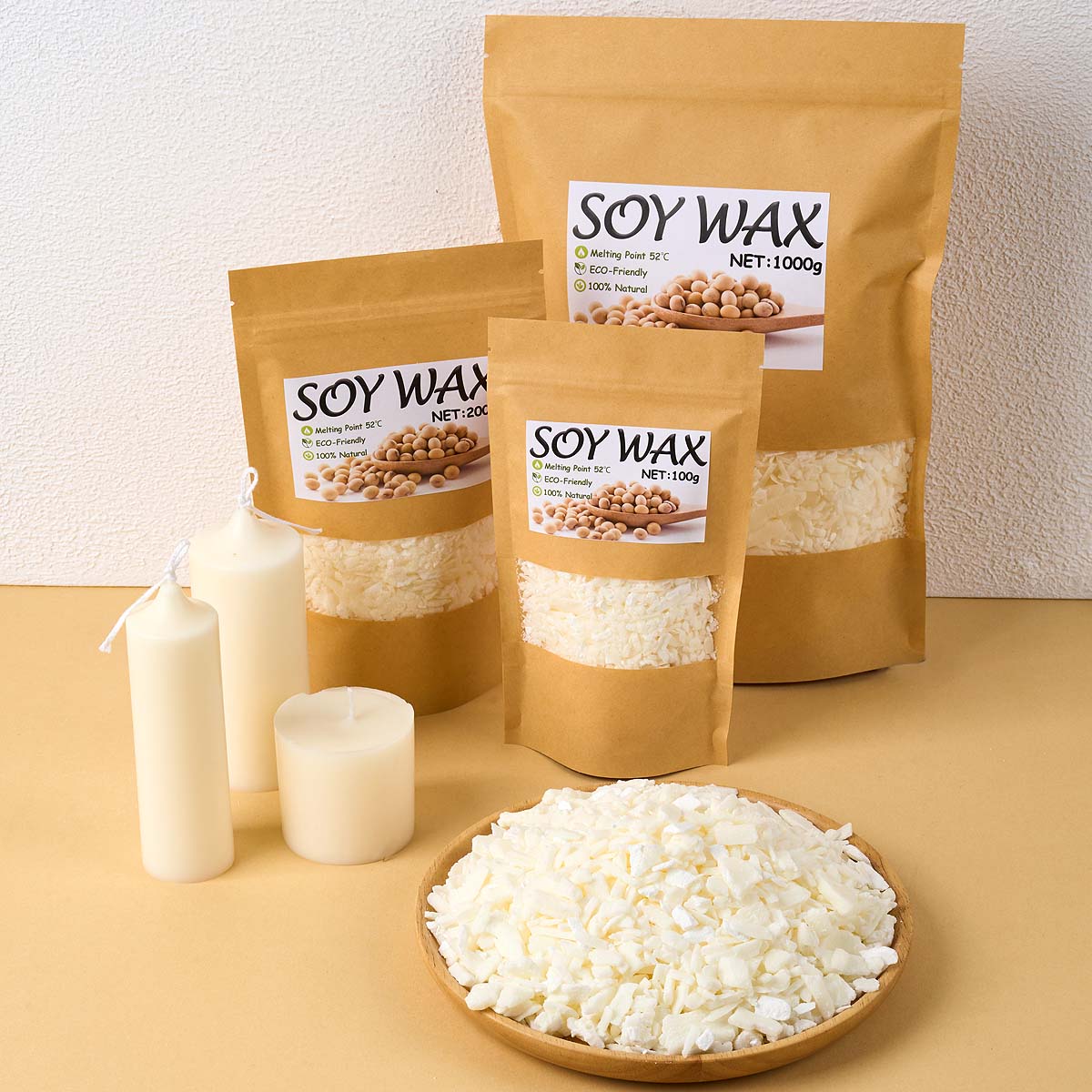 Cire de soja blanche Pure de 1 - Scented Candle Set avis et prix