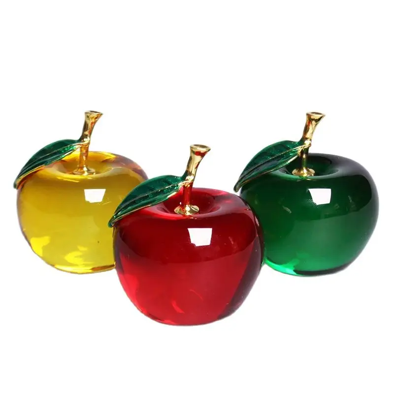 Pomme en verre cristal Transpa - Home Decor On Sale avis et prix