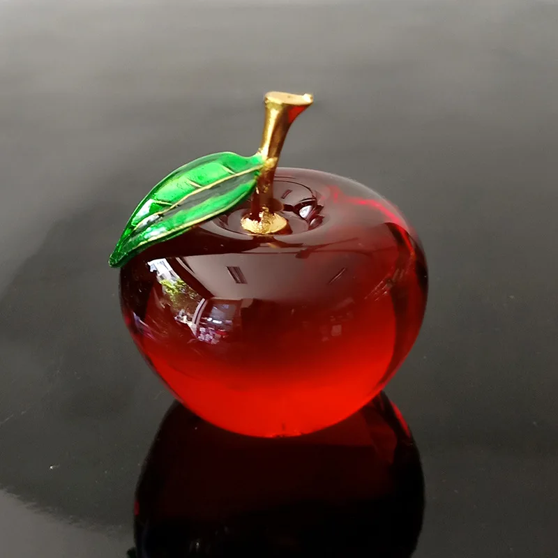 Pomme en verre cristal Transpa - Home Decor On Sale avis et prix