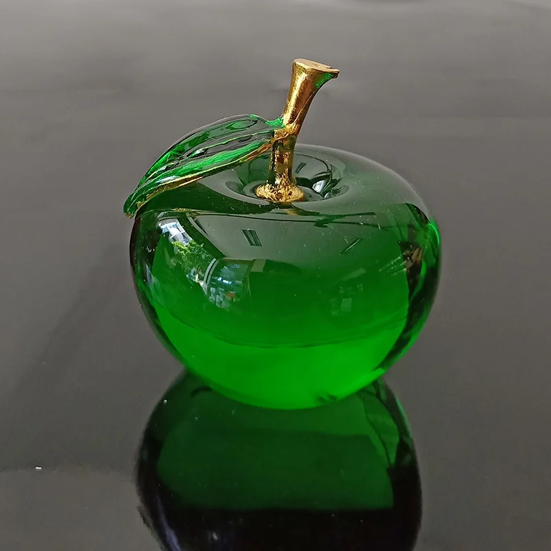 Pomme en verre cristal Transpa - Home Decor On Sale avis et prix