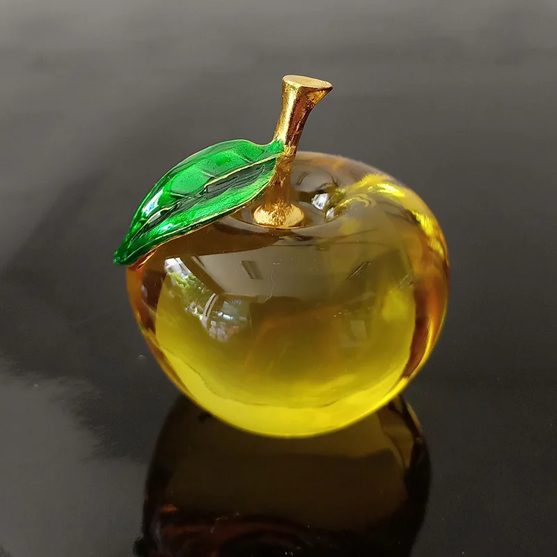 Pomme en verre cristal Transpa - Home Decor On Sale avis et prix