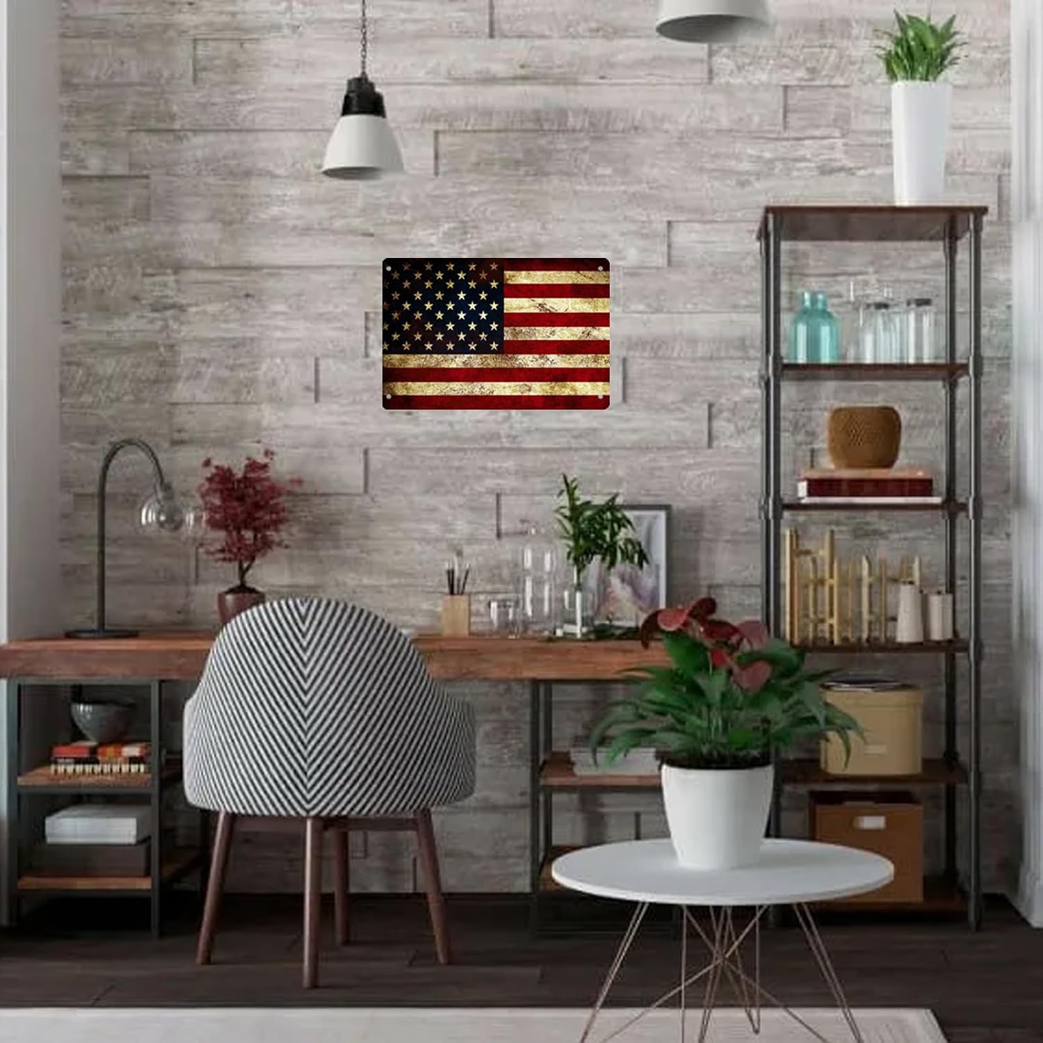 Plaque murale vintage en métal - Home Decor Usa avis et prix
