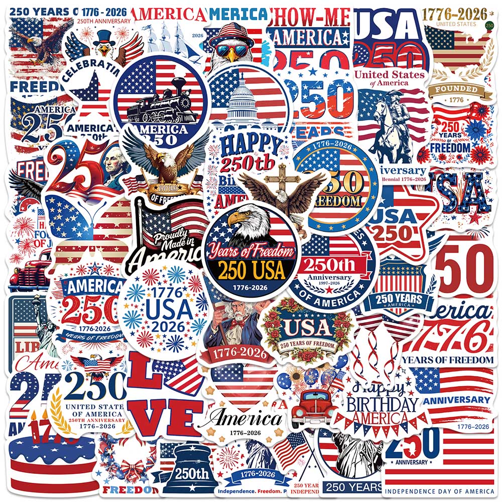 50 autocollants patriotiques U - Home Decor Usa avis et prix
