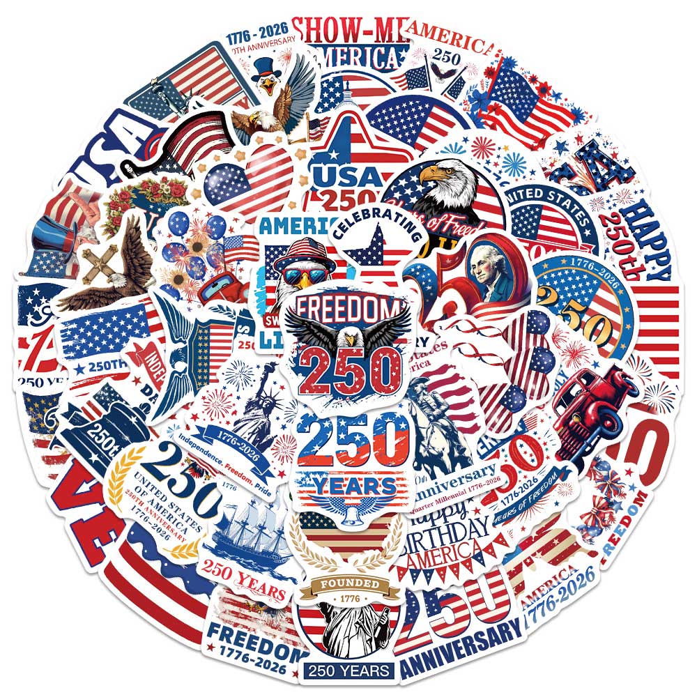 50 autocollants patriotiques U - Home Decor Usa avis et prix