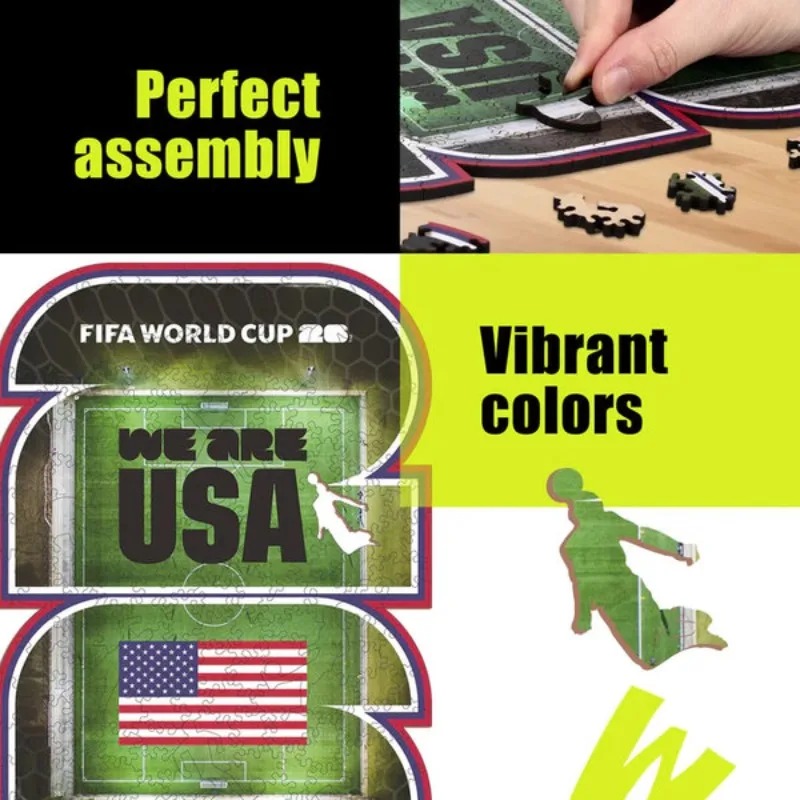 Puzzles en bois Coupe du Monde - Home Decor Usa avis et prix